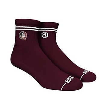 Unisex Rock Em Socks Florida State Seminoles Casual Stripe Quarter-Length Socks
