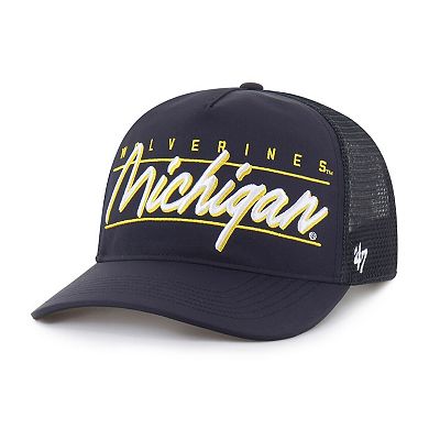 Unisex '47 Navy Michigan Wolverines brrr° Condor Mesh Hitch Adjustable Hat