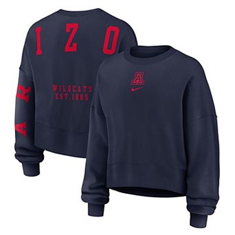 Women's Nike Navy Arizona Wildcats Oversized Phoenix Pullover Sweatshirt