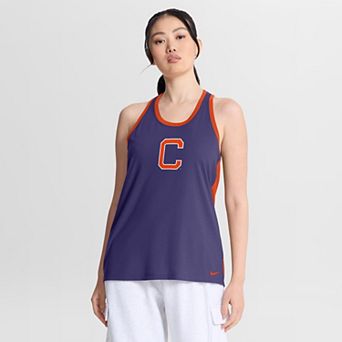 Women's Nike Purple Clemson Tigers Racerback Tank Top