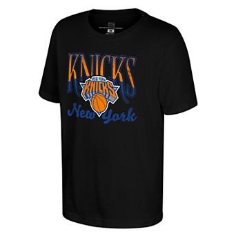 Youth Stadium Essentials Black New York Knicks Sky High T-Shirt