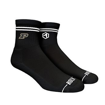 Unisex Rock Em Socks Purdue Boilermakers Casual Stripe Quarter-Length Socks