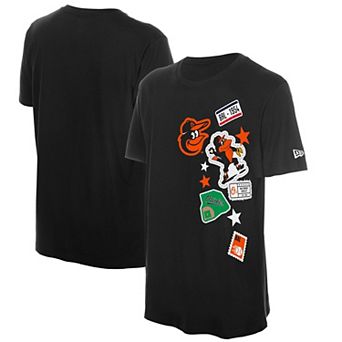 Men's New Era Black Baltimore Orioles City Patch T-Shirt
