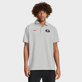 Men's Nike Gray Georgia Bulldogs Coaches Sideline Dri-FIT Polo