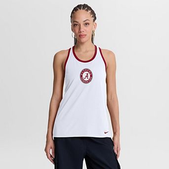 Women's Nike White Alabama Crimson Tide Racerback Tank Top