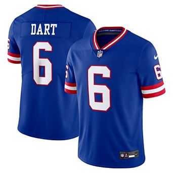 Men's Nike Jaxson Dart Royal New York Giants Legacy Vapor Untouchable Stitched Limited Jersey