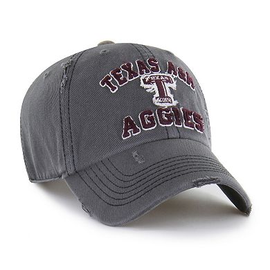 Unisex '47 Charcoal Texas A&M Aggies Well-Worn Seymore Clean Up Adjustable Hat
