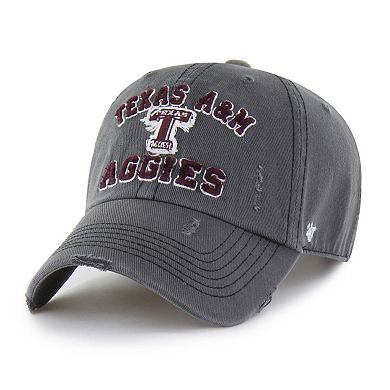 Unisex '47 Charcoal Texas A&M Aggies Well-Worn Seymore Clean Up Adjustable Hat