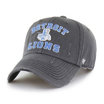 Men's '47 Charcoal Detroit Lions Seymoore Clean Up Adjustable Hat