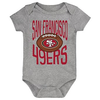 Newborn Outerstuff Gray San Francisco 49ers For the Ball Bodysuit