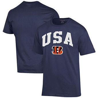 Men's Champion Navy Cincinnati Bengals Americana T-Shirt