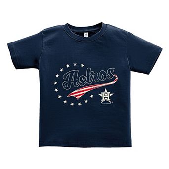 Toddler Soft as a Grape Navy Houston Astros Americana T-Shirt