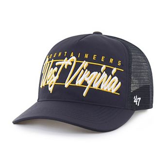 Unisex '47 Navy West Virginia Mountaineers brrr° Condor Mesh Hitch Adjustable Hat