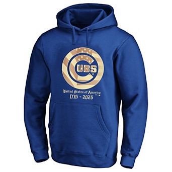 Men's Fanatics Royal Chicago Cubs USA 1776-2026 Big & Tall Hoodie