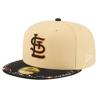 Men's New Era Light Beige St. Louis Cardinals Two-Tone Embroidered Visor 59FIFTY Fitted Hat