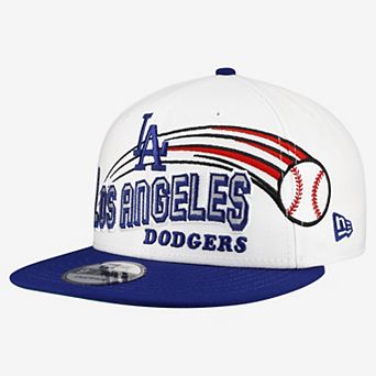 Men's New Era White Los Angeles Dodgers Retro Sweep 9FIFTY Snapback Hat
