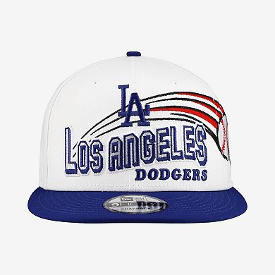 Men's New Era White Los Angeles Dodgers Retro Sweep 9FIFTY Snapback Hat