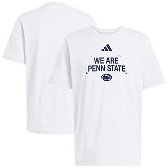 Men's adidas White Penn State Nittany Lions Slogan Cotton T-Shirt