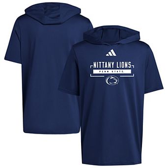 Men's adidas Navy Penn State Nittany Lions D4T Short Sleeve Hooded T-Shirt