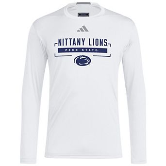Men's adidas White Penn State Nittany Lions D4T Long Sleeve T-Shirt