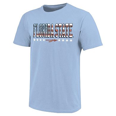 Youth Light Blue Florida State Seminoles Americana Flag T-Shirt