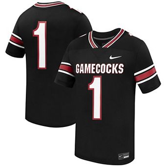 Men's Nike #1 Black South Carolina Gamecocks Alternate Replica Football Jersey