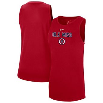 Women's Nike Red Ole Miss Rebels Dri-FIT Tomboy Tank Top