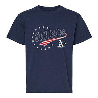 Toddler Soft as a Grape Navy Athletics Americana T-Shirt