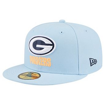 Men's New Era Coastal Blue Green Bay Packers 59FIFTY Fitted Hat