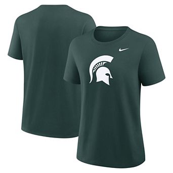 Women's Nike Green Michigan State Spartans Primary Logo T-Shirt