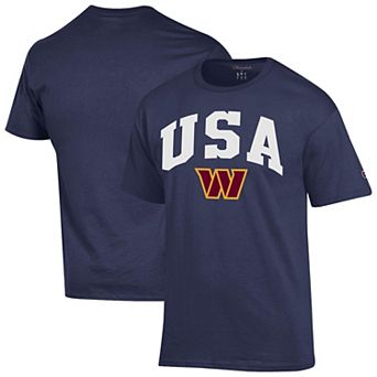 Men's Champion Navy Washington Commanders Americana T-Shirt