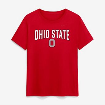 Women's Nike Scarlet Ohio State Buckeyes Arch Logo T-Shirt