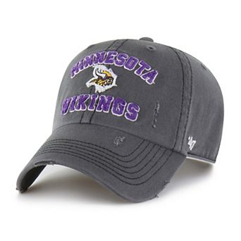 Men's '47 Charcoal Minnesota Vikings Seymoore Clean Up Adjustable Hat