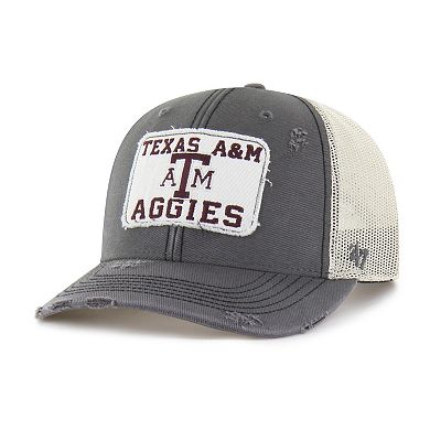 Unisex '47 Charcoal Texas A&M Aggies Egremont Well-Worn Adjustable Trucker Hat