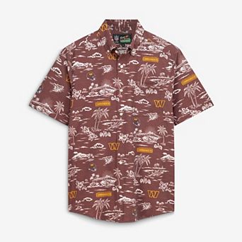 Men's Reyn Spooner Burgundy Washington Commanders Kekai Performance Button-Down Shirt