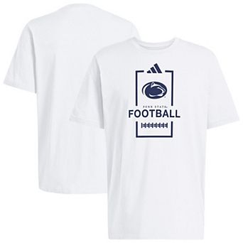 Men's adidas White Penn State Nittany Lions Football Cotton T-Shirt