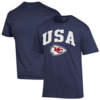 Men's Champion Navy Kansas City Chiefs Americana T-Shirt