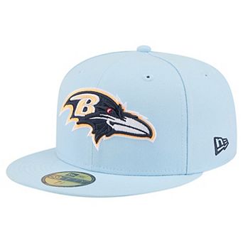 Men's New Era Coastal Blue Baltimore Ravens 59FIFTY Fitted Hat