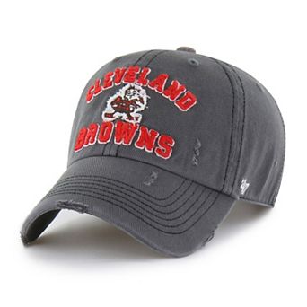 Men's '47 Charcoal Cleveland Browns Seymoore Clean Up Adjustable Hat