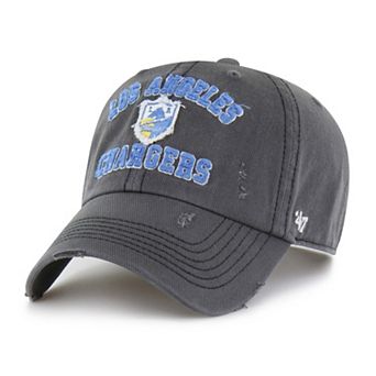 Men's '47 Charcoal Los Angeles Chargers Seymoore Clean Up Adjustable Hat