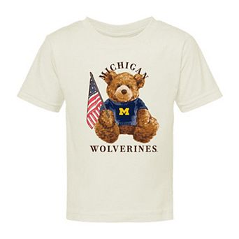 Infant Cream Michigan Wolverines All-American Teddi T-Shirt