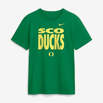 Men's Nike Green Oregon Ducks 2026 Sideline Dri-FIT Slogan T-Shirt