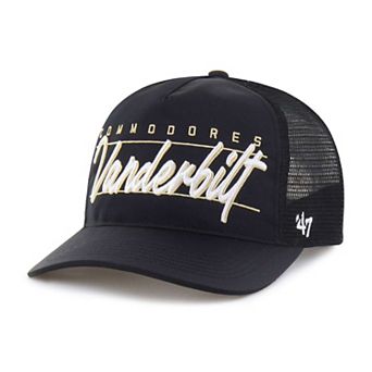 Unisex '47 Black Vanderbilt Commodores brrr° Condor Mesh Hitch Adjustable Hat
