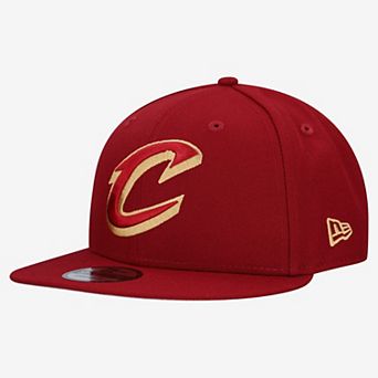 Men's New Era Wine Cleveland Cavaliers Team 9FIFTY Snapback Hat