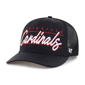 Unisex '47 Black Louisville Cardinals brrr° Condor Mesh Hitch Adjustable Hat