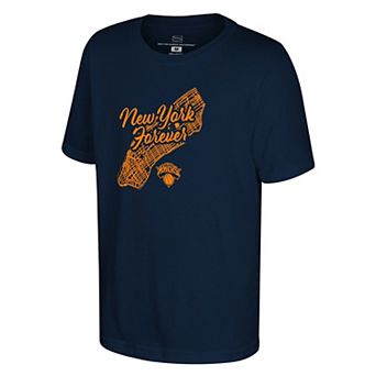 Youth Stadium Essentials Navy New York Knicks T-Shirt