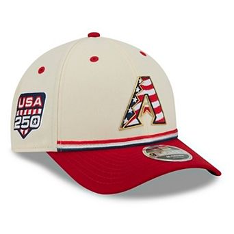 Youth New Era Cream/Red Arizona Diamondbacks USA 250 9FORTY M-Crown Adjustable Hat