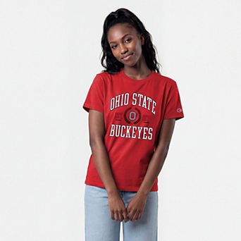 Women's Champion Scarlet Ohio State Buckeyes Lifestyle T-Shirt