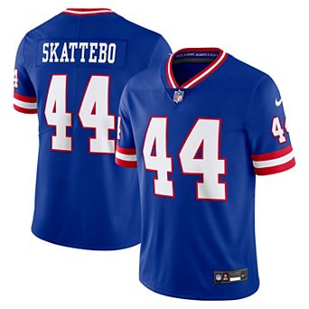 Men's Nike Cam Skattebo Royal New York Giants Legacy Vapor Untouchable Stitched Limited Jersey