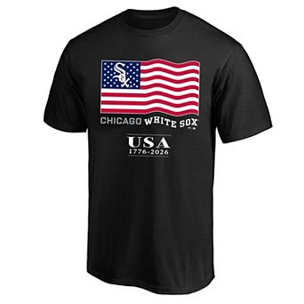 Men's Fanatics Black Chicago White Sox USA 1776-2026 Big & Tall T-Shirt